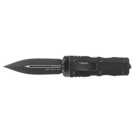 Microtech Dirac Delta D/E OTF Knife Black Aluminum, Tactical M390 by Tony Marfione (227-1T)