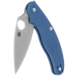 Spyderco UK Penknife Blue FRN, Satin Plain CPM SPY27 by Sal Glesser Knife (C94PCBL)