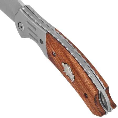 Martinez Albainox Wild Boar Knife Zebra Wood, Satin 3Cr13Mov (25160)