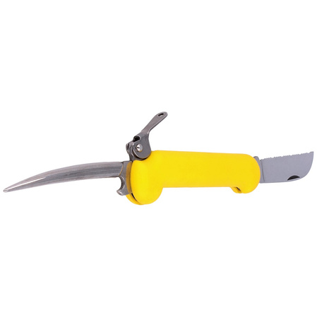 Nóż składany żeglarski MAC Coltellerie Marine, PP / TPE Yellow (MC SLR.Y)