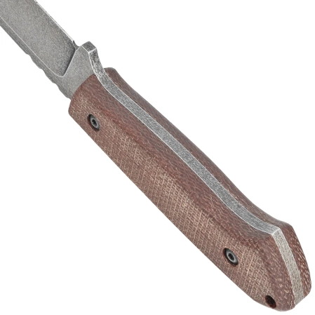 Nóż Za-Pas Ultra Outdoor Brown Micarta, Acid Stonewashed NMV (UO-ST-M-BR)