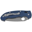 Spyderco Manix 2 XL Knife Cobalt Blue, Satin CPM SPY27 by Eric Glesser (C95GPCBL2)