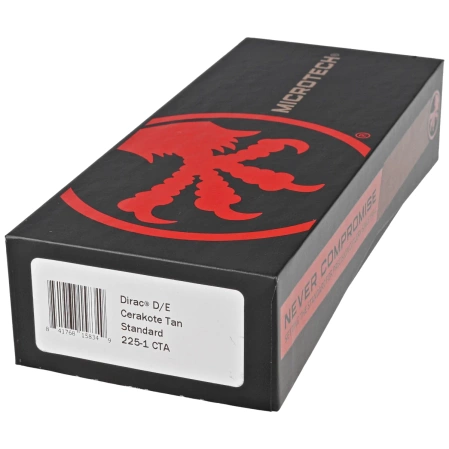 Microtech Dirac D/E OTF Knife Cerakote Tan Aluminum, Cerakote Tan M390 by Tony Marfione (225-1CTA)