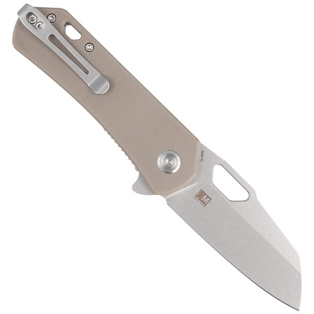 Kubey Knife Duroc Tan G10, Bead Blasted AUS-10 by Colin Maisonpierre (KU332K)
