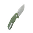 Kubey Basilisk Knife Green G10, Stonewashed 14C28N by Damned Designs (KU391B)