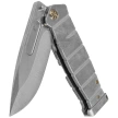 Medford USMC FF Knife Tumbled Titanium, Bronze HW, Std Clip, Tumbled S90V by Greg Medford (MK2049TQ-01TM-T1CS-PT)