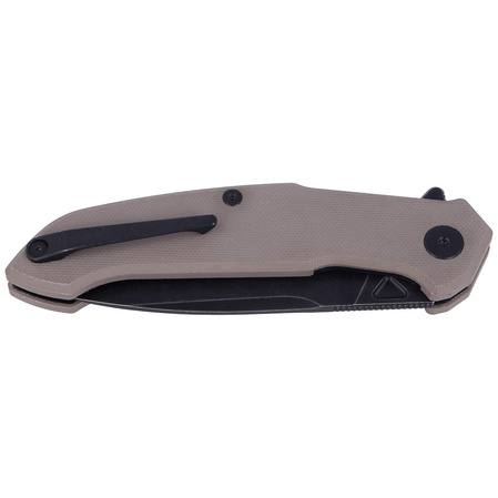 Nóż Kubey Knife Victory Tan G10, Darkwash AUS-10 (KU219C)