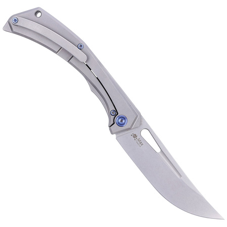 Kubey Knife Ishtar Gray Titanium, Satin AUS-10 by Maksim Tkachuk (KU170C)