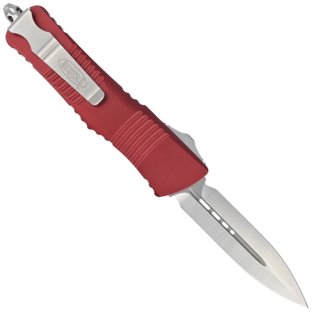 Nóż automatyczny OTF Microtech Combat Troodon D/E Merlot Aluminium, Satin M390 by Tony Marfione (142-4MR)