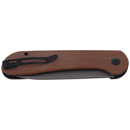 Nóż CIVIVI Button Lock Elementum Brown Micarta, Gray Stonewashed (C2103D)