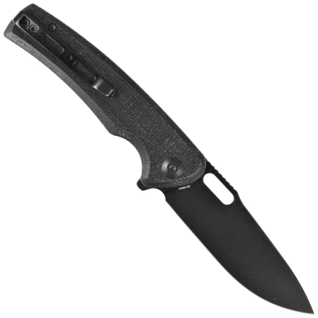 Sencut Black Vesperon Black Canvas Micarta, Black 9Cr18MoV (S20065-3)