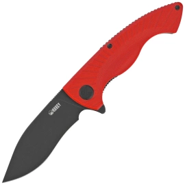 Nóż składany Kubey Timberwolf Red G10, Blackwashed 14C28N (KU208I)