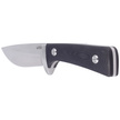 Kubey Knife Classical Full Tang, Black G10, Satin D2 (KU160B)