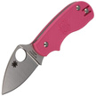 Spyderco Squeak Lightweight Pink PlainEdge Knife (C154PPN)