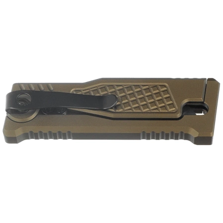 Nóż grawitacyjny OTF Reate EXO-U-V2 Diamond Pattern Bronze Aluminium, Stainless Steel (EXO-U-V2 DPB)