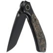 Bestech Constellation Knife Black Titanium/Dark Matter Gold FatCarbon, Black PVD MagnaCut by Munko Knives (BT2501C)