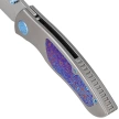 Nóż składany Kubey KB Knives Vertigo Gray Titanium/Timascus, Stonewashed CPM S35VN by Peter Carey (KB258D)