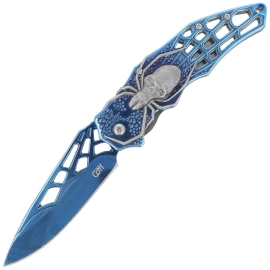 Herbertz CJH 3D Spider Blue Titanium Steel, Blue Titanium 420 (44097)
