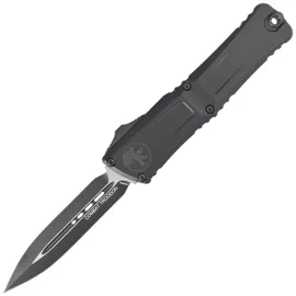 Microtech Combat Troodon Gen III D/E OTF Knife Black Aluminum, Tactical M390MK by Tony Marfione (1142-1T)