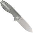 Kubey Knife Master Chief Green Micarta, Bead Blast AUS-10 by Keanu Alfaro (KU358I)