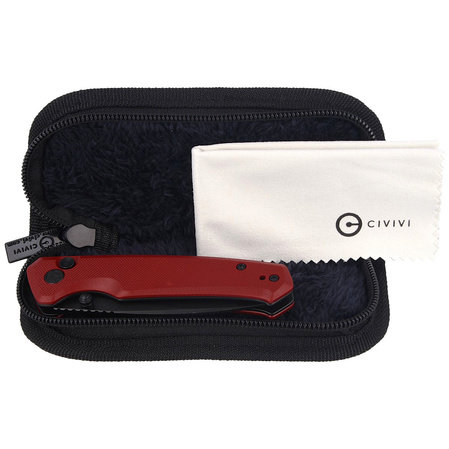 Nóż CIVIVI Altus Burgundy G10, Black Stonewashed (C20076-2)