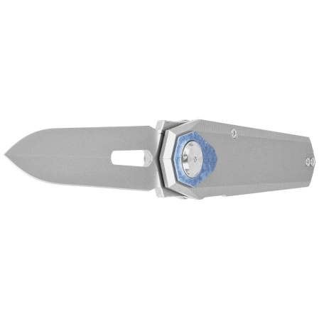 Remette Infinite Power Knife Gray Titanium, Hand Grinding Pearlescent M390 (RTIP-T)