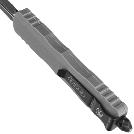 Microtech Dirac Delta D/E OTF Knife Natural Clear Aluminum, Black F/S M390 by Tony Marfione (227-3NC)