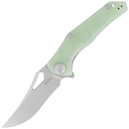 Nóż składany Kubey Phemius Jade G10, Sand Blasted 14C28N (KU149D)