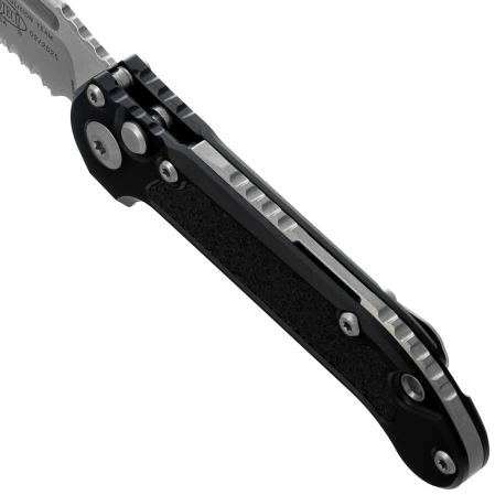 Microtech LUDT Gen III T/E Automatic Knife Black Aluminum, Stonewashed P/S M390MK by Tony Marfione (1136-11)