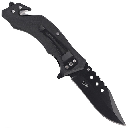 Herbertz CJH Rescue Knife motiv US Route 66, Black Blade 420 (44005)