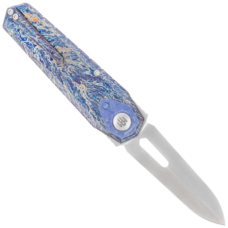 Remette Infinite Power Knife Firing Titanium, Hand Grinding Pearlescent M390 (RTIP-M)