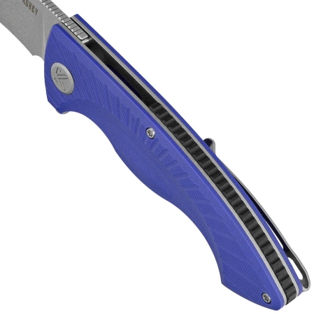 Nóż składany Kubey Timberwolf Blue G10, Stonewashed 14C28N (KU208G)