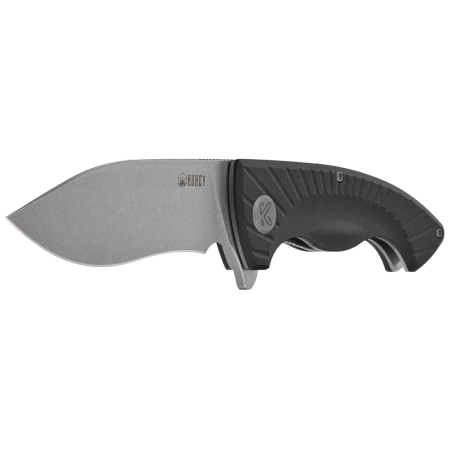 Kubey Timberwolf Knife Black G10, Stonewashed 14C28N (KU208D)