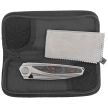 Rike Knife Baidi T Titanium/Red Carbon Fiber, Bead Blasted M390 (RK-Baidi-T-P/RCF)