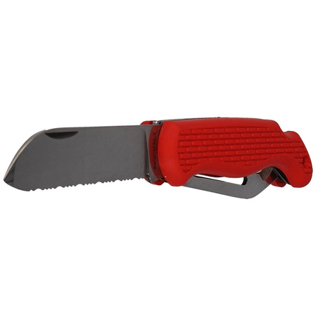 MAC Coltellerie Boat 2 Sailing Knife Red PP/TPE, Satin W 1.4034 (MC BOT2.R)