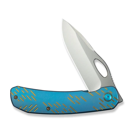 WeKnife Inmate Blue Titanium, Satin CPM 20CV by Jerad Neeve (WE23096B-3)