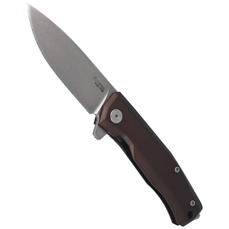 Nóż składany LionSteel Myto Earth Brown Aluminium, Stonewashed M390 by Molletta (MT01A ES)