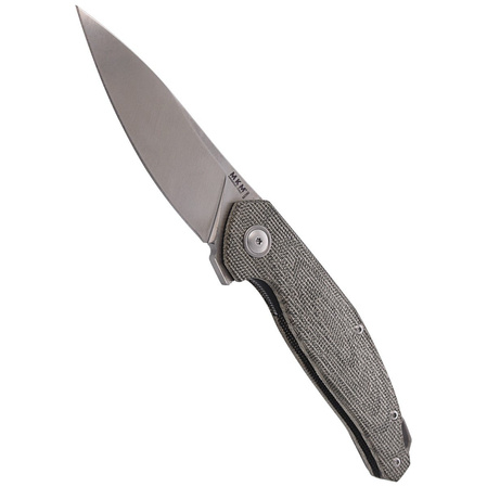 MKM Goccia Knife Green Canvas Micarta, Satin M390 by Jens Ansø (MKGC-GC)