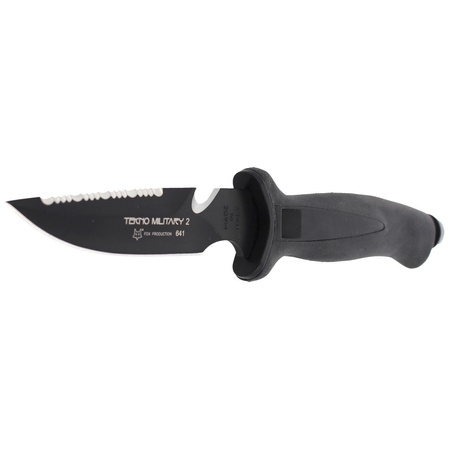 FOX Tekno Military 2 Black / Black Blade diving knife (641)