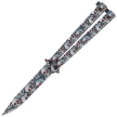 Martinez Albainox Balisong 3D Skulls Printed Steel, 3D Skulls Printed 3Cr13Mov (02220)