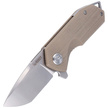 Nóż Kubey Knife Campe, Khaki G10, Bead Blasted D2 (KU203G)