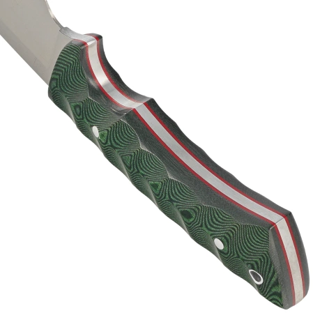 Muela Rhino-10G Green Canvas Micarta, Satin X50CrMoV15 knife