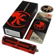 Microtech Scarab II Gen III D/E-S OTF Knife Red Aluminum, Apocalyptic M390MK by Tony Marfione (1180-10APRD)