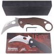 LionSteel L.E.One Knife Earth Brown Aluminum, Stonewashed MagnaCut by Emerson Design (LE1 A ES)