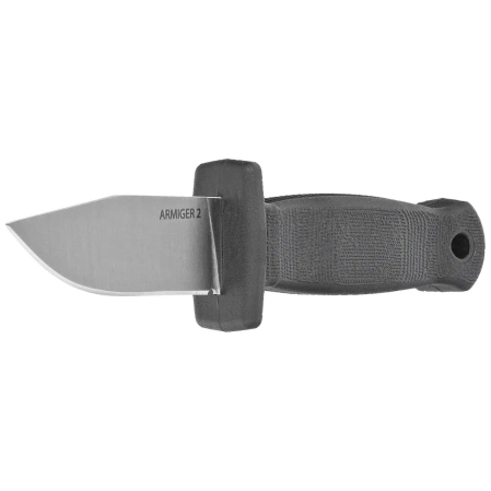 Demko Armiger 2 Clip Point Knife Black TPR, Satin 4034SS by Andrew Demko (ARM2-4034SS-CP)