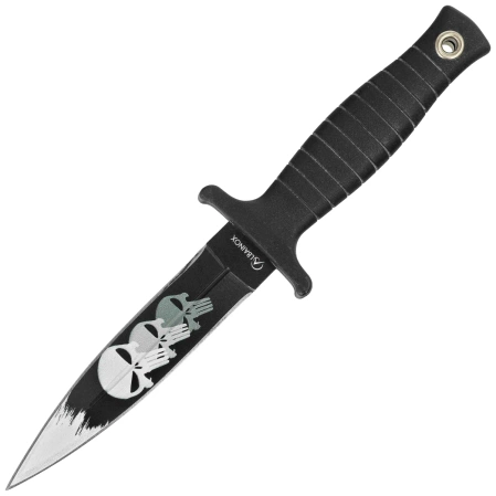 Martinez Albainox 3D Skull Boot Knife Black ABS, Black 3Cr13Mov (32617)