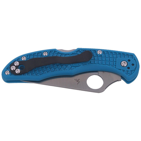 Nóż Spyderco Delica 4 FRN Blue Flat Ground Plain (C11FPBL)