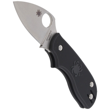 Spyderco Squeak Lightweight Black PlainEdge Knife (C154PBK)