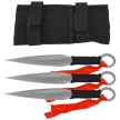 Zestaw noży do rzucania Martinez Albainox 31801 3szt. Black Paracord, Satin 3Cr13Mov