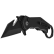 Civivi Amaroq Karambit Knife Black Aluminum, Black Stonewashed Nitro-V by Tony Sentmanat (C24018-2)